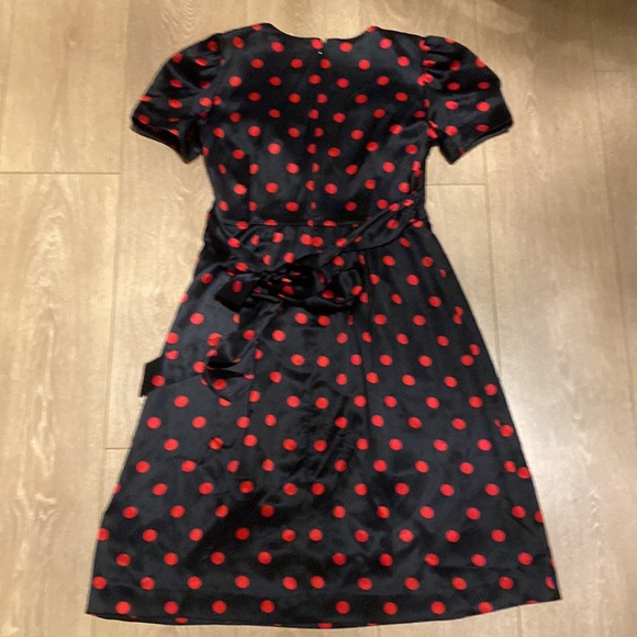 Vintage Polka Dot Silk Betsey Johnson Dress - Picture 3 of 4